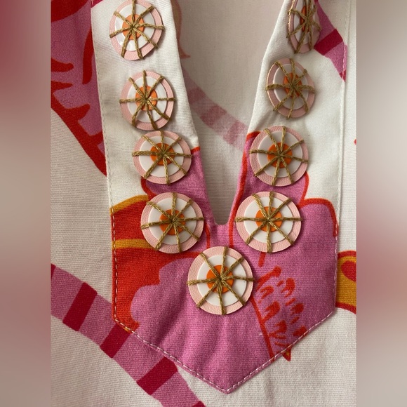 NWOT SHERIDAN FRENCH rhodes dress in pink tiger size M - Picture 8 of 14